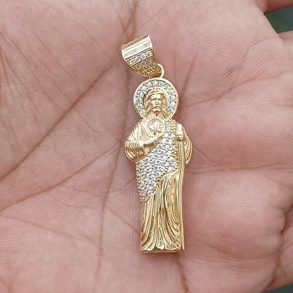 10kt Real Gold Saint Jude Pendant